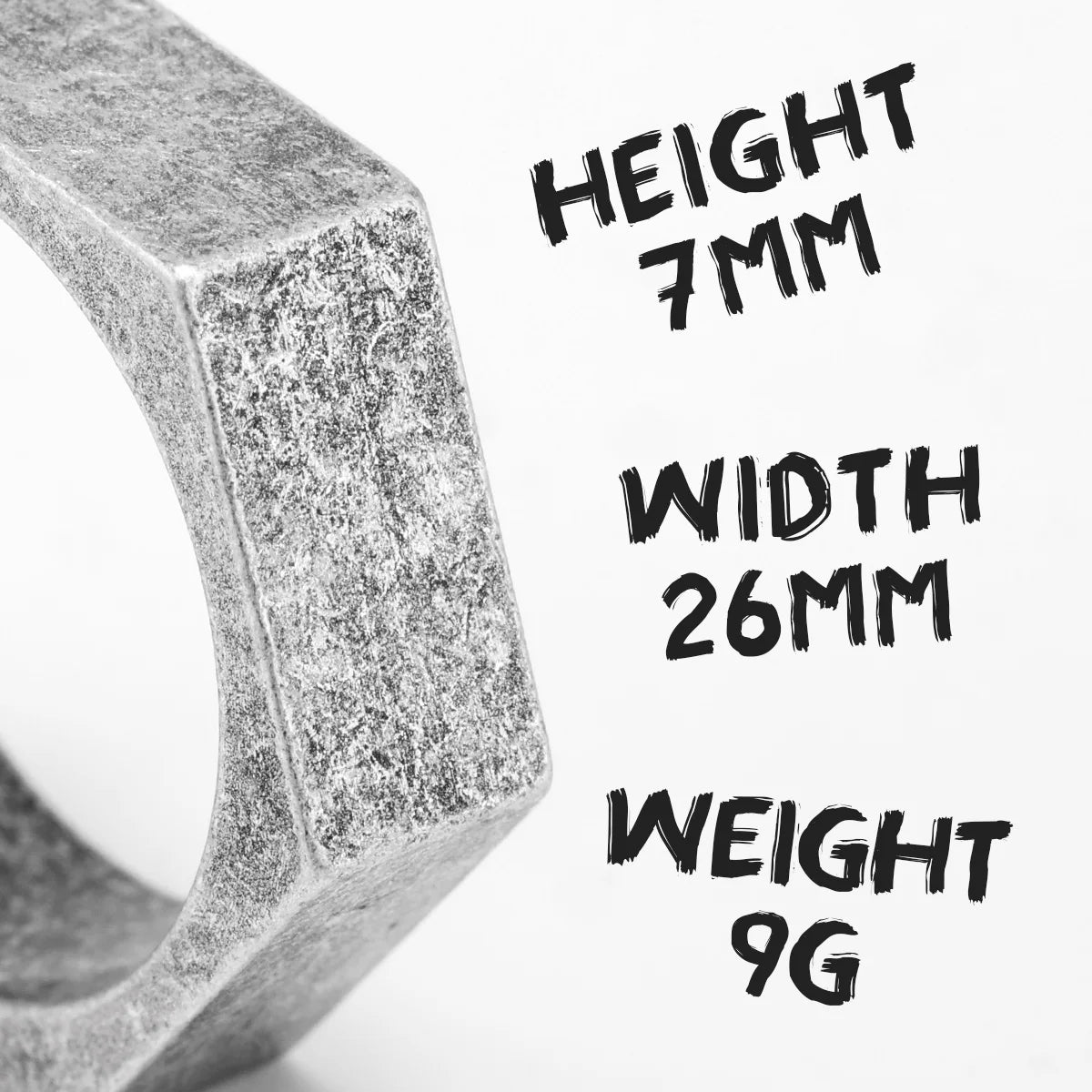 Simple Glossy Hexagon Stainless Steel Men Rings Punk New In For Male Women Fashion Jewelry Creativity Gift Wholesale Dropshiping