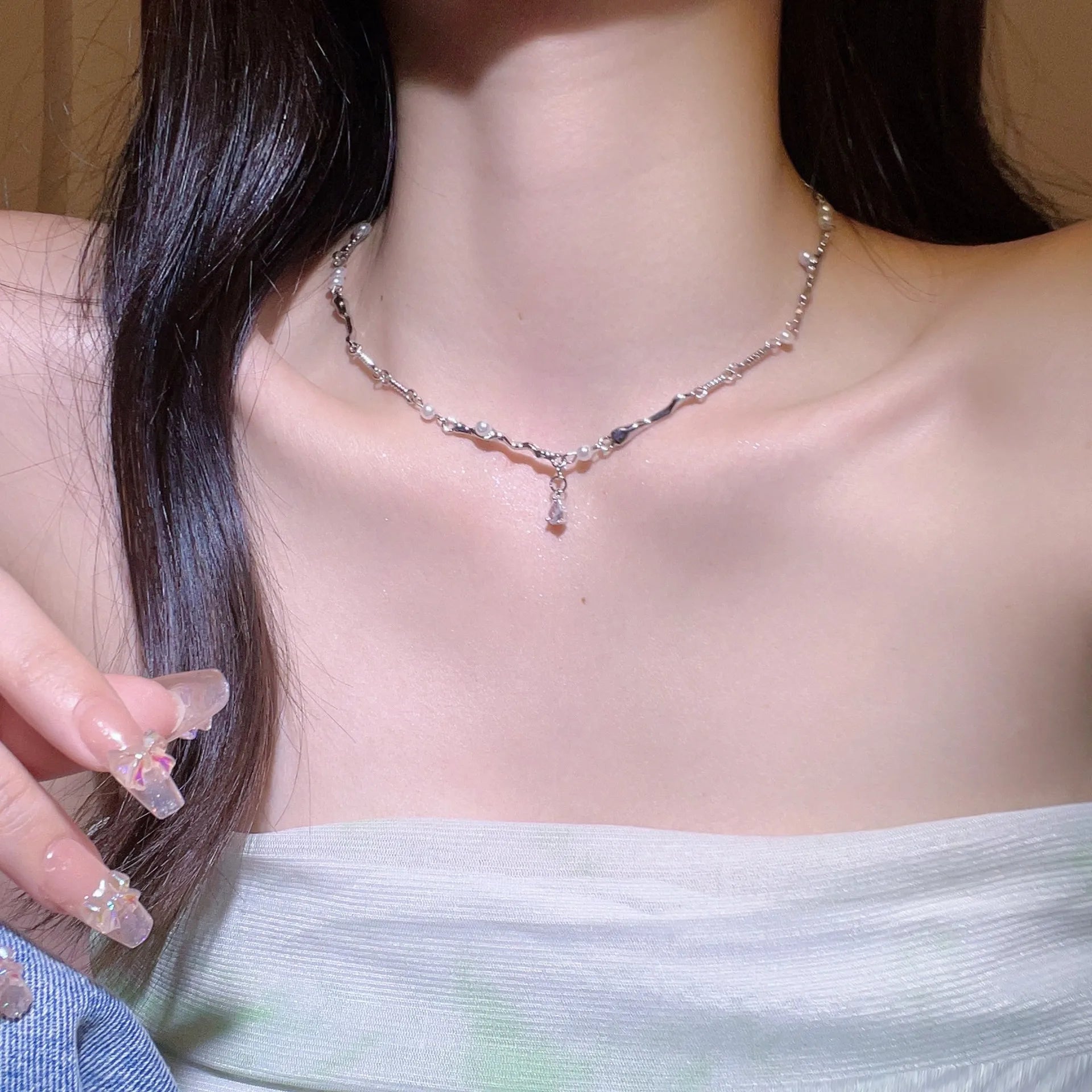 ZAKOL Fashion Iron Unisex Choker Necklace Women Hip-hop Gothic Punk Barbed Wire Little Thorns Chain Choker Jewelry Gifts